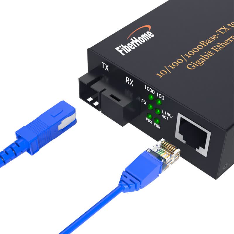 烽火(FiberHome)光纤收发器千兆单模单纤3km光电转换器企业级SC接口OL100CL-14B3高清大图