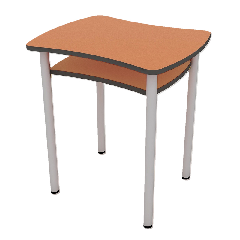 PTZ020168 660*550*720mm“如意”形可拼钢木桌