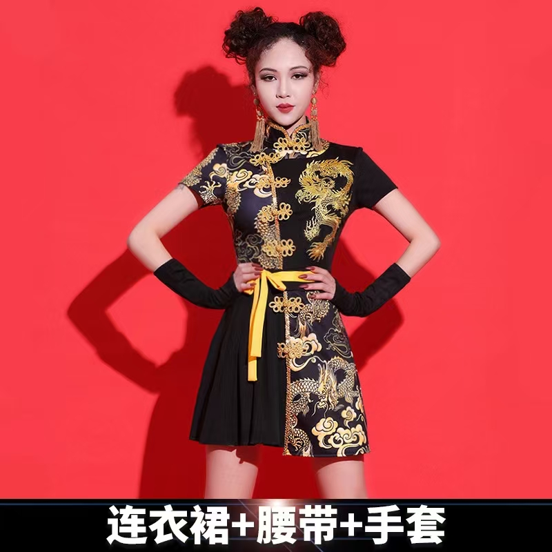 惠铁工装舞蹈服演出服定制套高清大图