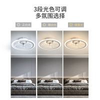 雷士照明吸顶风扇灯卧室餐厅家用隐形灯扇现代带电扇的灯 吊扇灯
