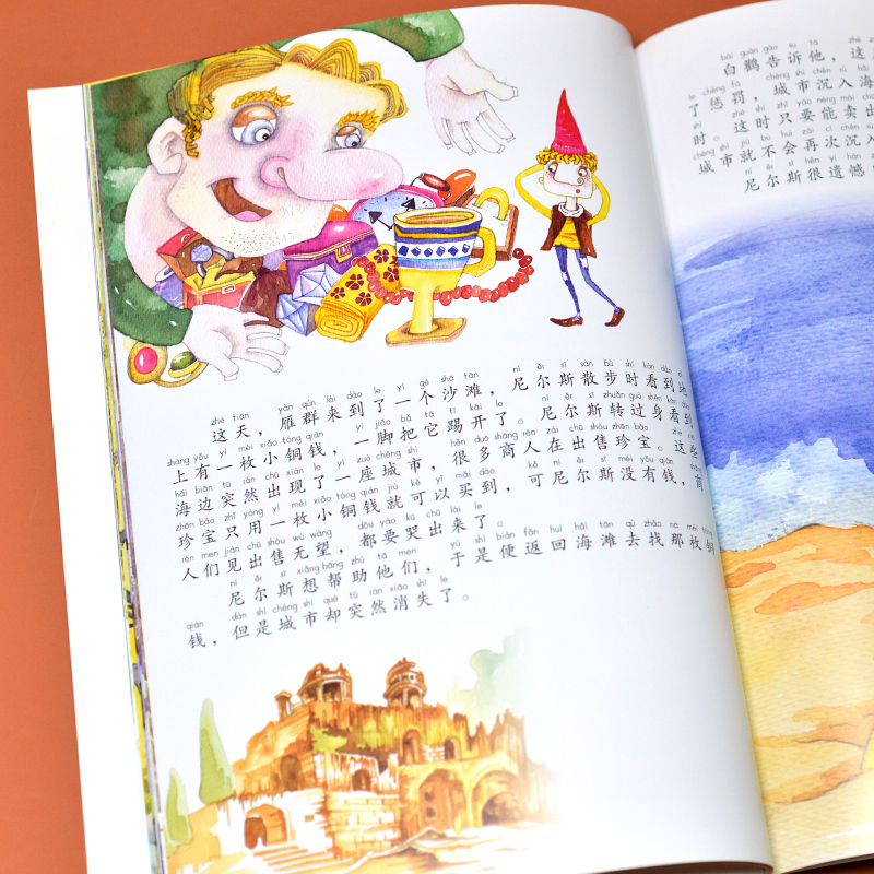 醉染图书尼尔斯骑鹅旅行记 拼音版9787571328016高清大图
