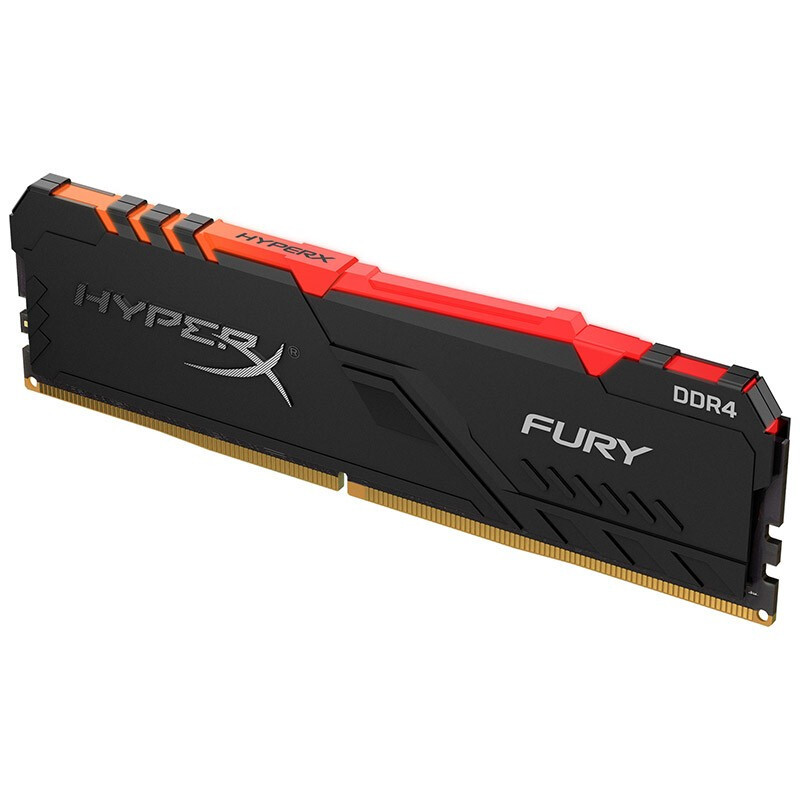 金士顿(Kingston) DDR4 3200 骇客神条 Fury雷电系列 台式机内存条灯条8G 套装(内含2根)