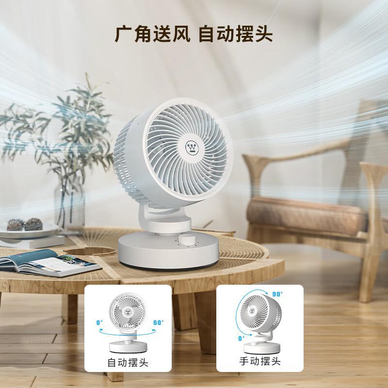 西屋(Westinghouse)电风扇家用落地扇直流变频柔风定时遥控轻音塔扇负离子净化母婴立式电扇静音卧室台式宿舍 白色