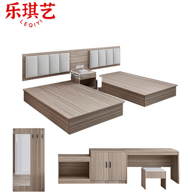 乐琪艺双床120*200*26cm套高清大图