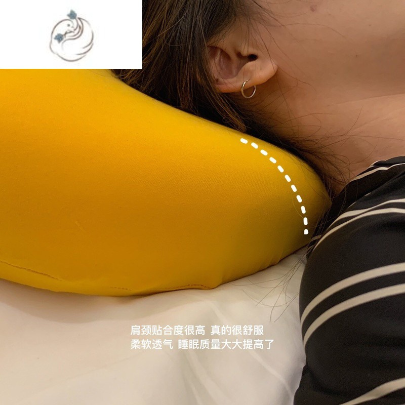 舒适主义啦!!高回弹 猫肚子枕头 中间低 两边高 记忆棉护颈枕
