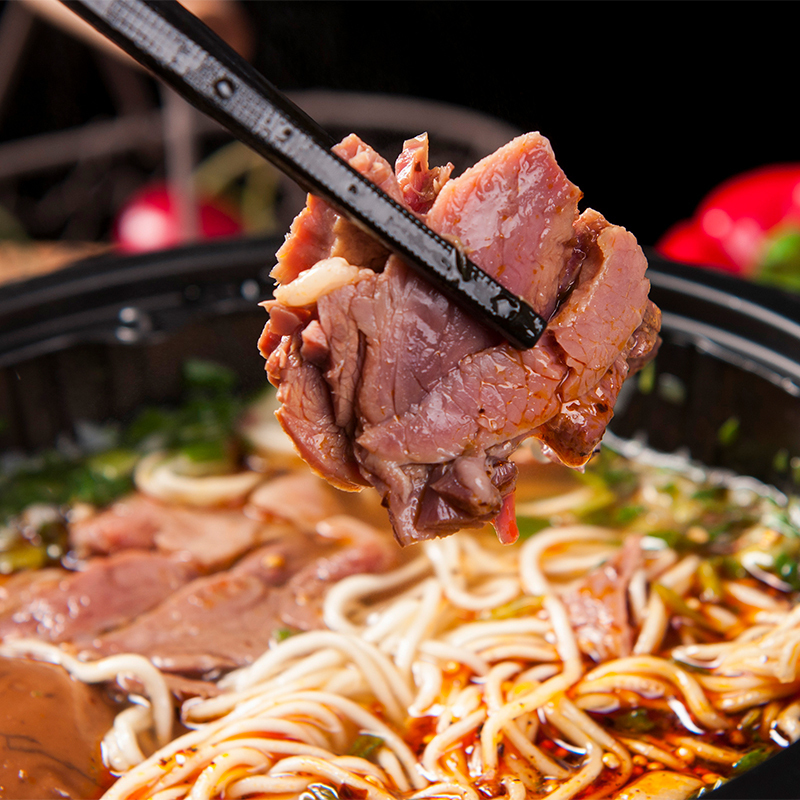 自热牛小捞5犟兰州牛肉面*1碗 拌粉拌面面条米线方便面方便速食零食