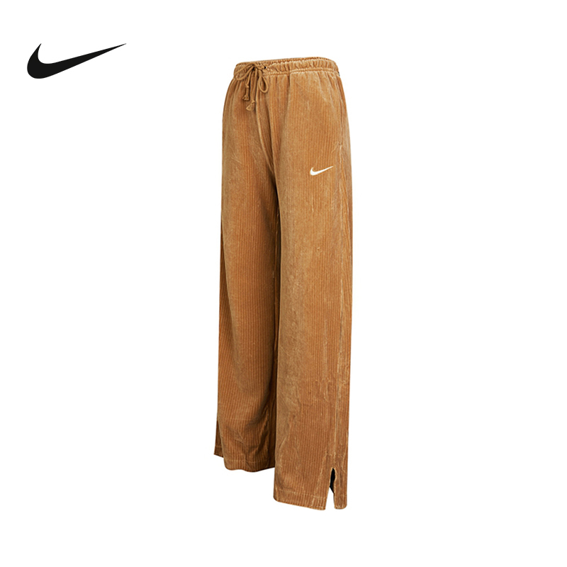 nike耐克灯芯绒长裤女子秋季新款vlrhrwide针织长裤dq5922258