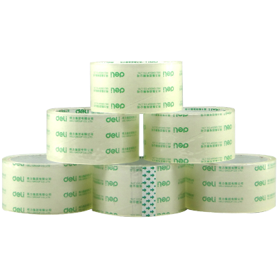 得力(deli)30200 封箱胶带/宽胶带/透明胶纸48mm*30y 6卷装