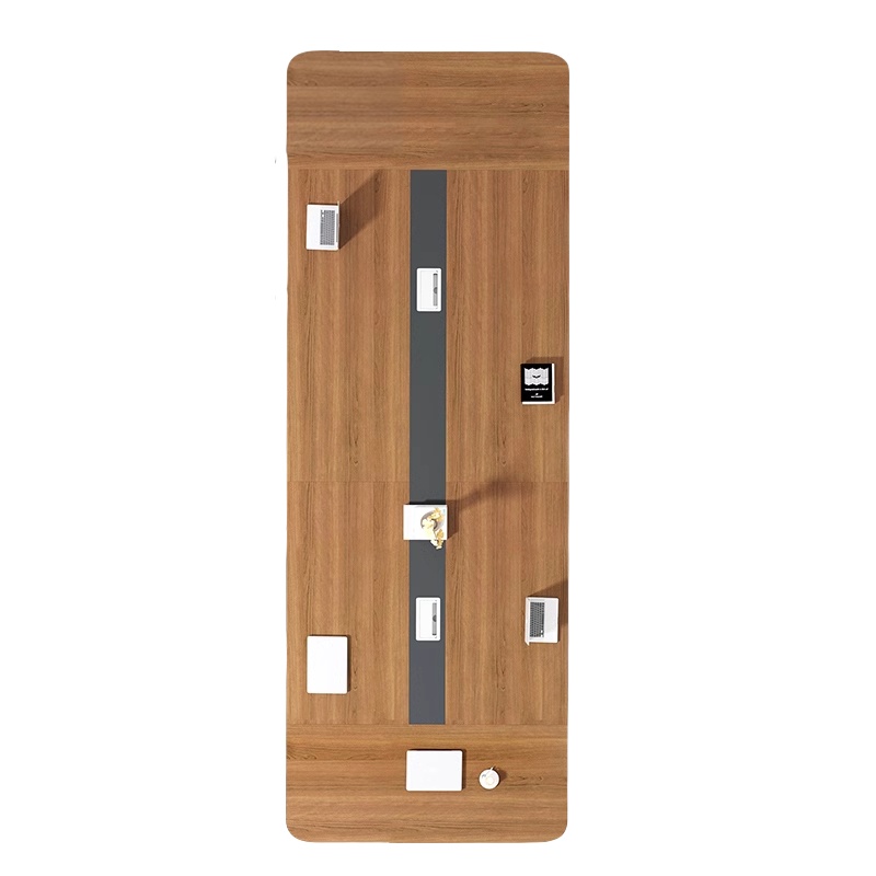 悦兴诚办公桌2.0m+6把椅子套高清大图