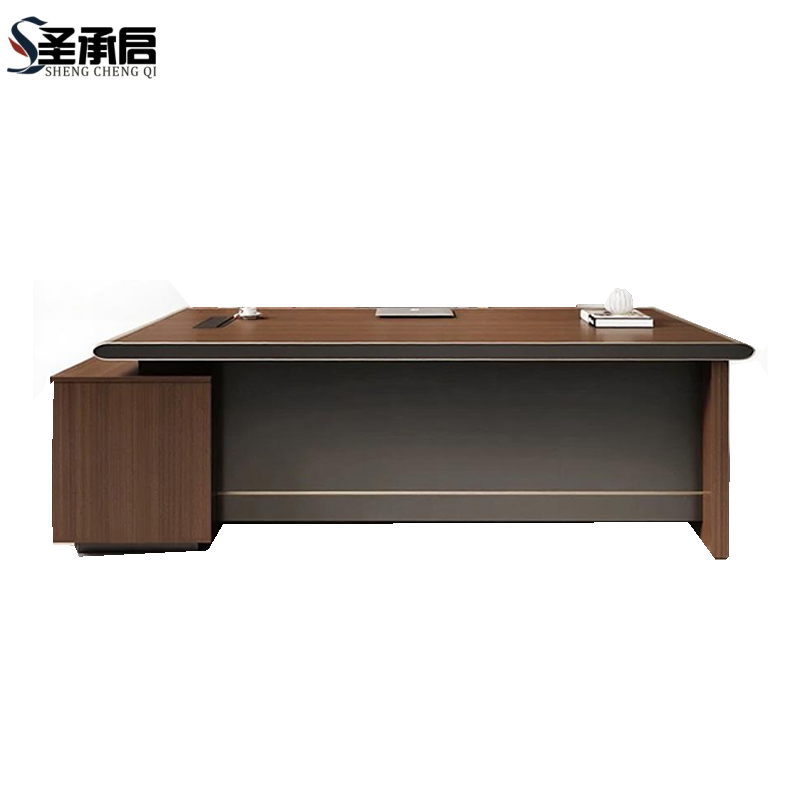 圣承启 班台桌 2米+椅张高清大图