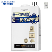 史密斯(A.O.Smith)12升燃气热水器 JSQ24-N8 主动防护 防爆燃(美国灰)