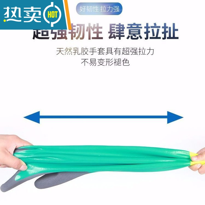 敬平杀鱼杀鸡专用洗碗防水防烫隔热厨房扎不烂的手套女做菜切菜橡皮 藏青色买三送二[五双装]39厘米 XL