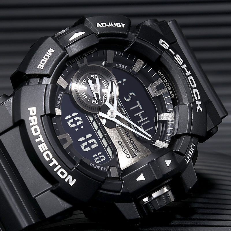 CASIO 卡西欧 手表 G-SHOCK系列男士运动电子表石英表男表GA-400GB-1A