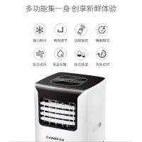 志高(CHIGO)移动空调KY-26B 1匹单冷 遥控版支持两档调节 家用空调一体机柜机 空调扇冷风扇 白色