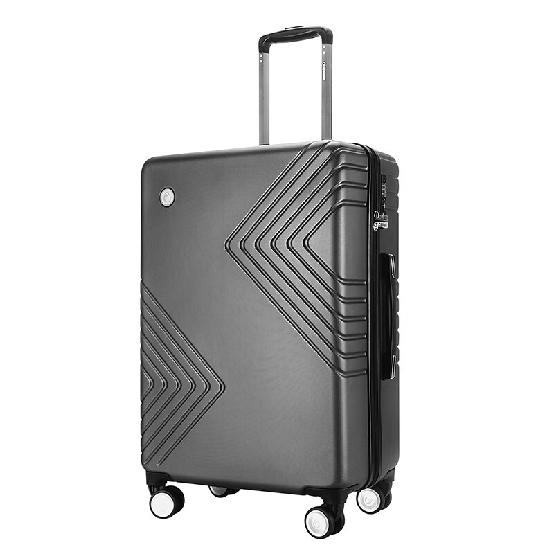 外交官DS-13054 材质:ABS内里:织物料尺寸:24英寸规格:440*265*675mm深灰色 个 行李箱高清大图