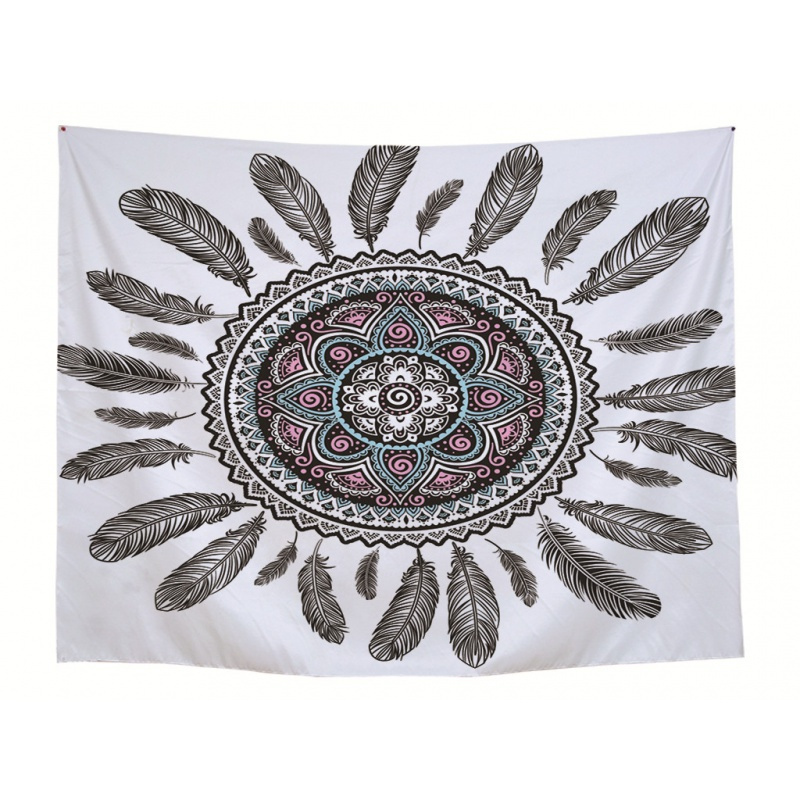 美帮汇印度曼陀罗背景布挂布 酒吧餐厅民族风拍照背景乡村风情挂毯高清大图