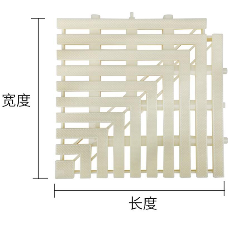 Quntai40cm宽/1米游泳池景观池格栅三接口防滑盖地沟排水沟板水篦子高清大图