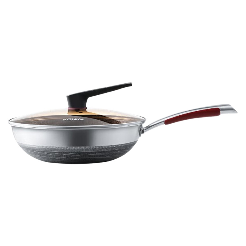 康佳炒锅30cm蜂窝晶纹易清洗不易粘KCG-3009高清大图