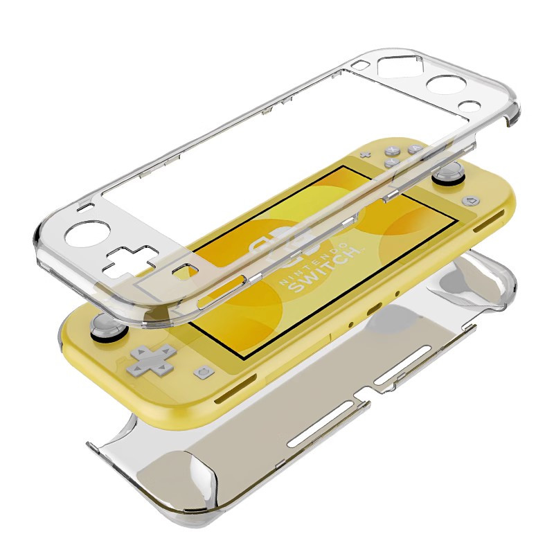 鑫喆任天堂Switchlite保护壳ns游戏机透明外壳lite水晶保护壳[透明黄]