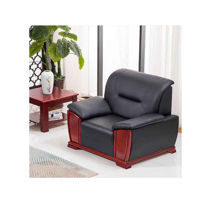 三金鑫 办公家具办公沙发会客接待商务洽谈中式沙发商务传统办公沙发高清大图