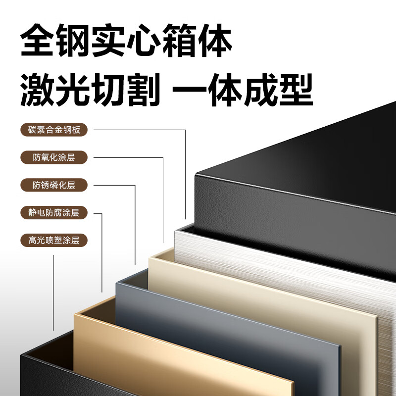 得力(deli) 保管箱 AE122 电子密码 H800 灰 1台高清大图