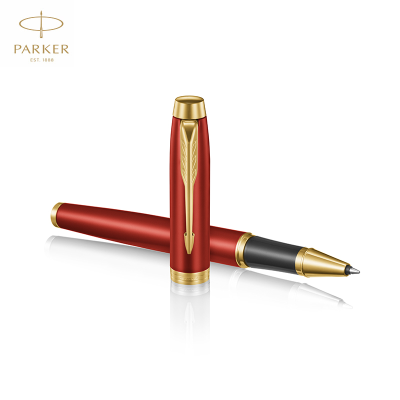 派克PARKER 签字笔 IM系列活力之红宝珠笔 学生商务办公文具用品日常书写0.7mm宝珠笔芯