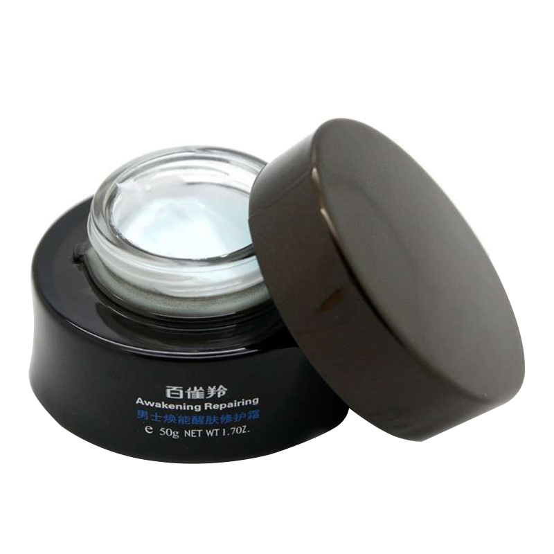 百雀羚(PECHOIN)男士焕能醒肤修护霜50G+醒肤露35G(保湿补水 舒缓倦容 男士 护肤 面霜 通用)高清大图