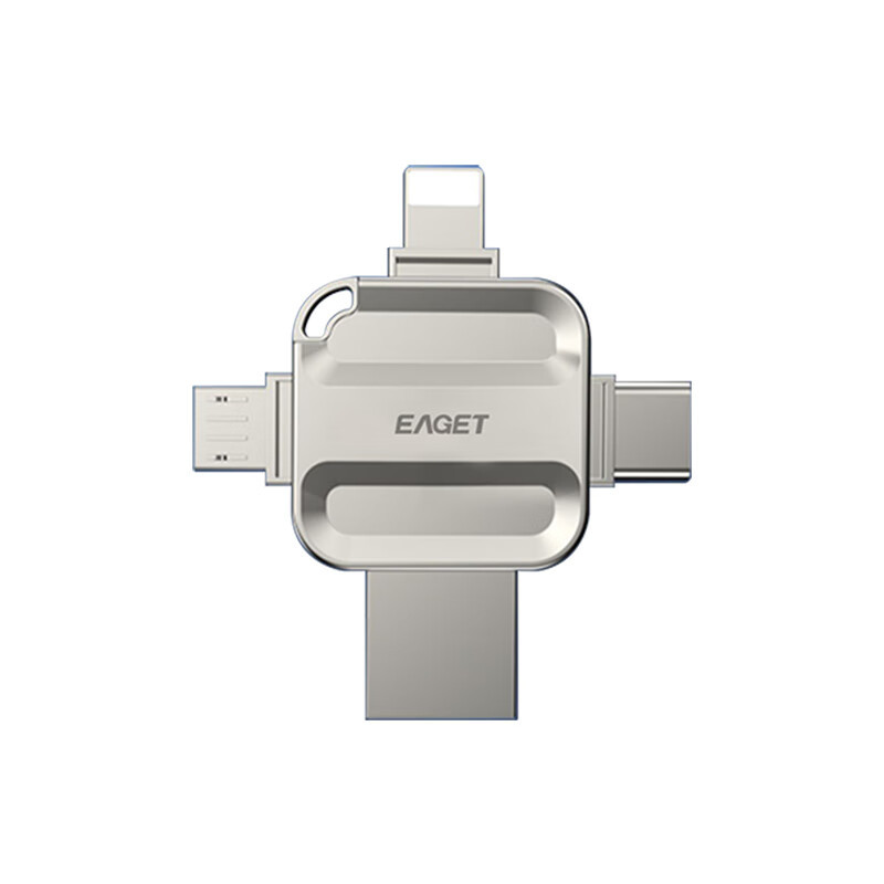 忆捷(EAGET)I71-64G USB3.0 Lightning Type-C MicroUSB口 四接口存储U盘