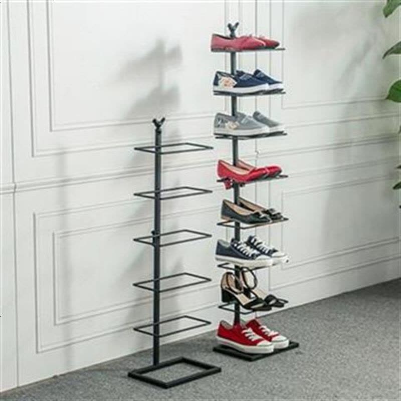 鞋架多层简易客厅家用经济型多功能简约迷你防尘儿童收纳鞋柜 七层白色图片