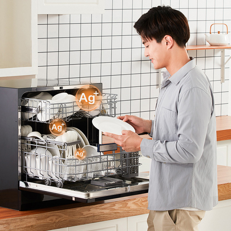 美的(Midea)8套洗碗机C1 台嵌两用家用洗碗机银离子除菌全方位劲洗一键自清洁式洗碗机