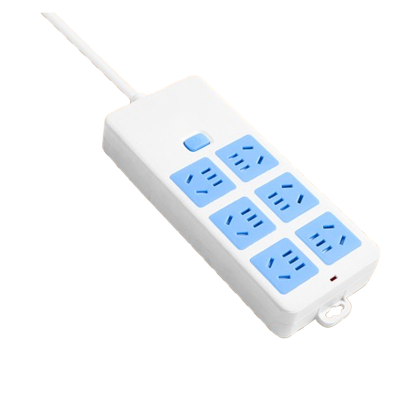 杰储 GS-207 5米 6插位 接线板 (计价单位:个) 蓝白色高清大图