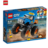 LEGO 乐高 City城市系列 巨轮越野车 LEGC60180 6-12岁 100-200块 塑料玩具