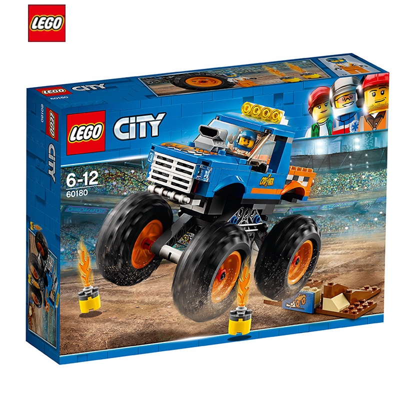 LEGO 乐高 City城市系列 巨轮越野车 LEGC60180 6-12岁 100-200块 塑料玩具