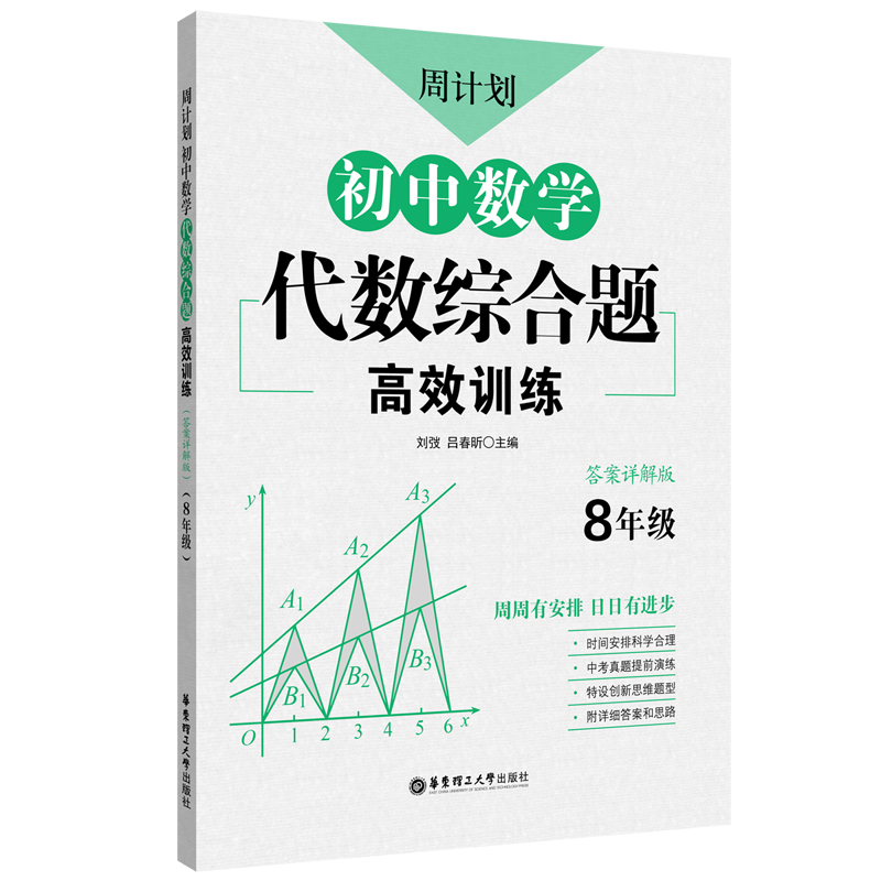 正版新书】周计划:初中数学代数综合题高效训练(8年级)吕春昕9