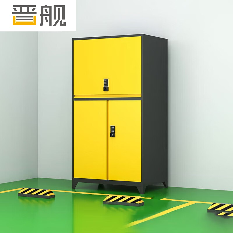 晋舰车库收纳柜密码防盗铁皮柜车位杂物储物柜大空间防潮柜 上翻B1款高清大图