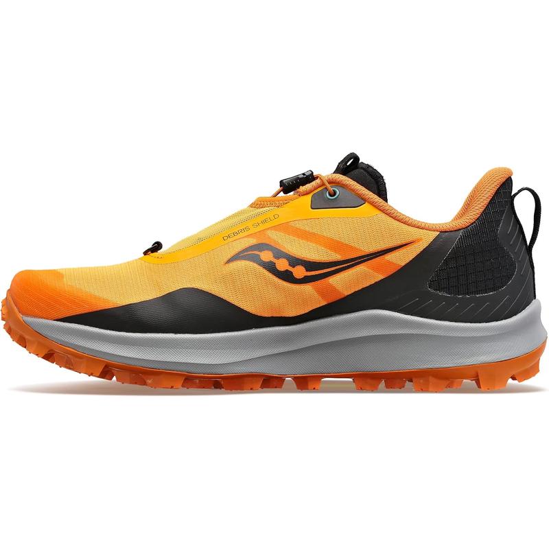 索康尼(SAUCONY)轻便防滑耐磨男款专业越野跑鞋户外运动凉鞋 Black/Gold 44