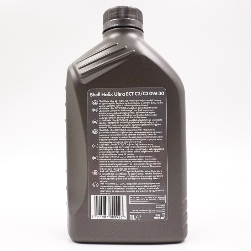 壳牌 Shell超凡喜力 Helix Ultra ECT 全合成机油0W-30 SN级别 1L/瓶 德国原装进口