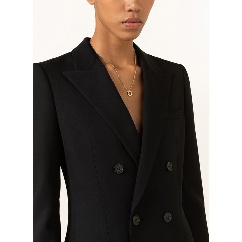 Ferragamo女士光泽金属链条可调节GANCIO风格吊坠项链意大利工艺珠宝盒配送高清大图