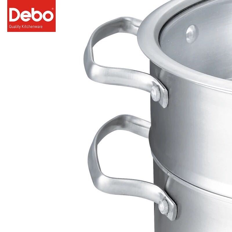 德铂(Debo)厨具哈根堡DEP-208不锈钢加厚复合底蒸锅