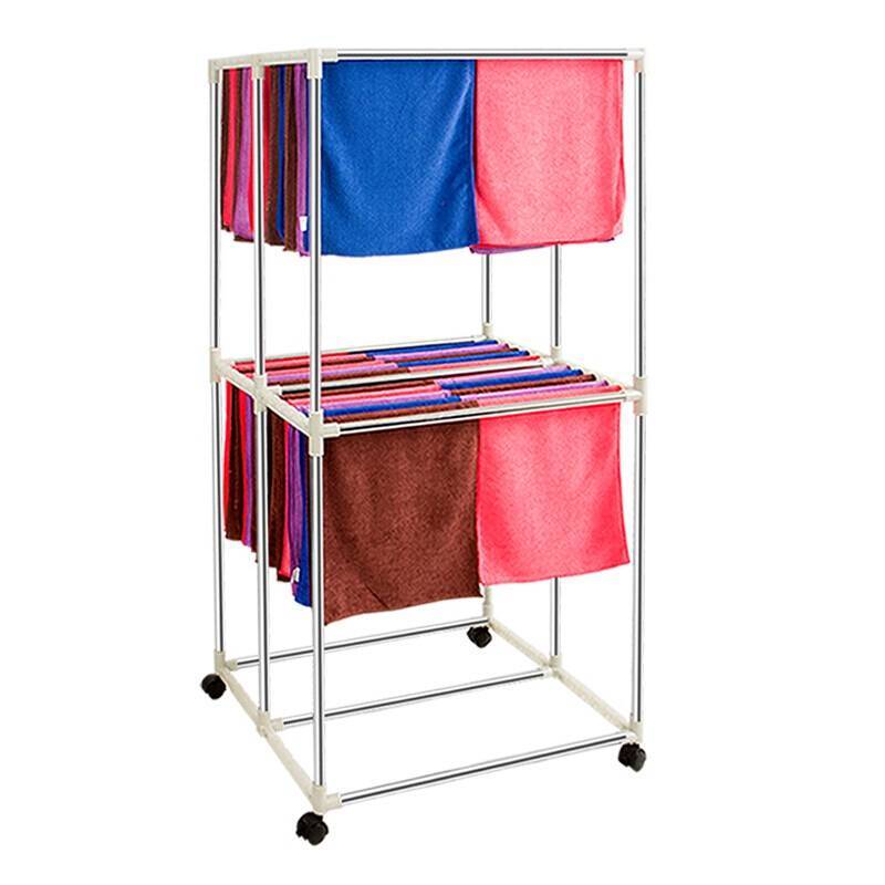 院凉毛巾架院凉毛巾架子理发店折叠家用发廊洗车店落地浴巾折叠常规款