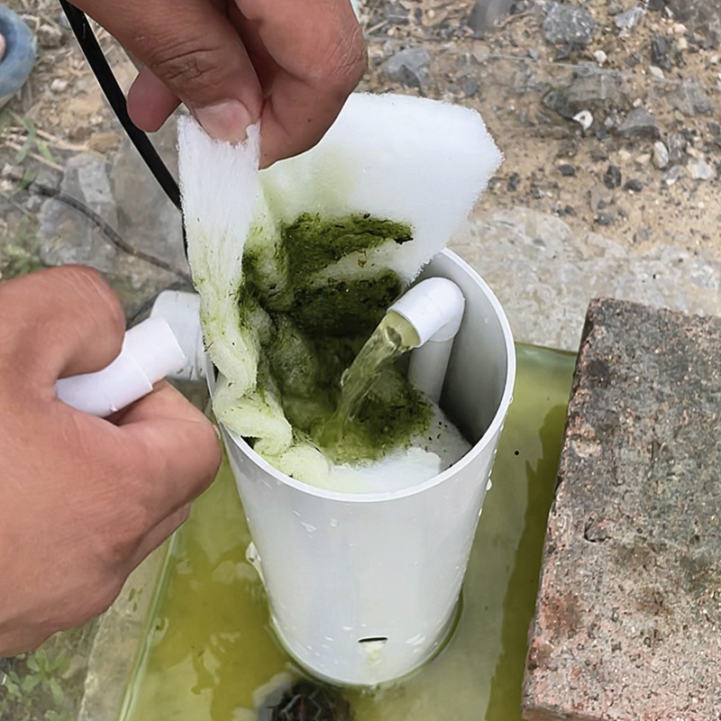 乌龟缸过滤器低水位龟箱专用内置吸粪循环三合一鱼缸龟池净水过滤高清大图