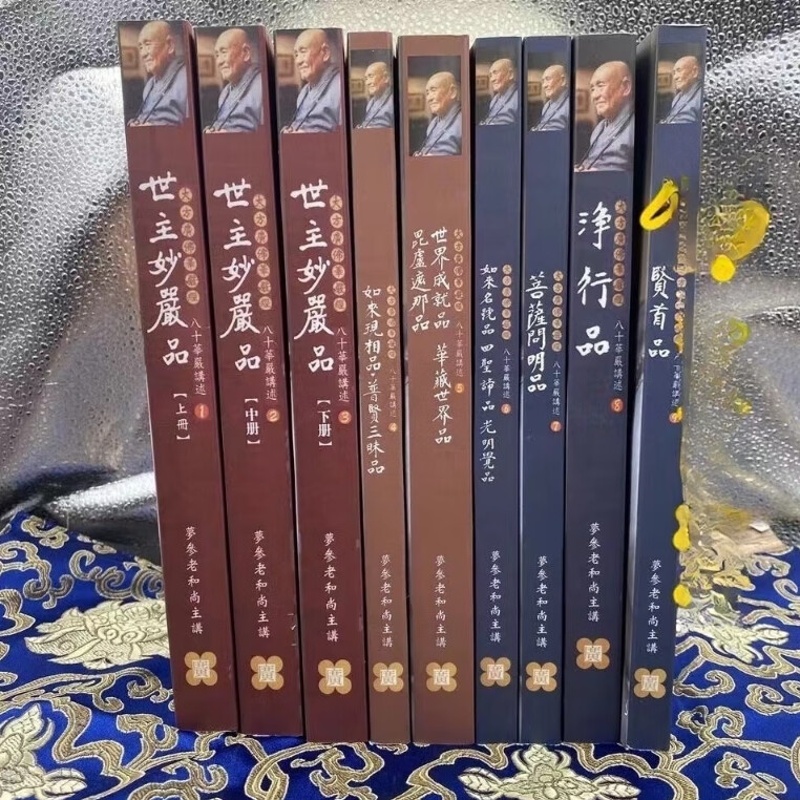 世主妙严品华严经讲述1-9册 方广文化 梦参老和尚 大开本高清大图