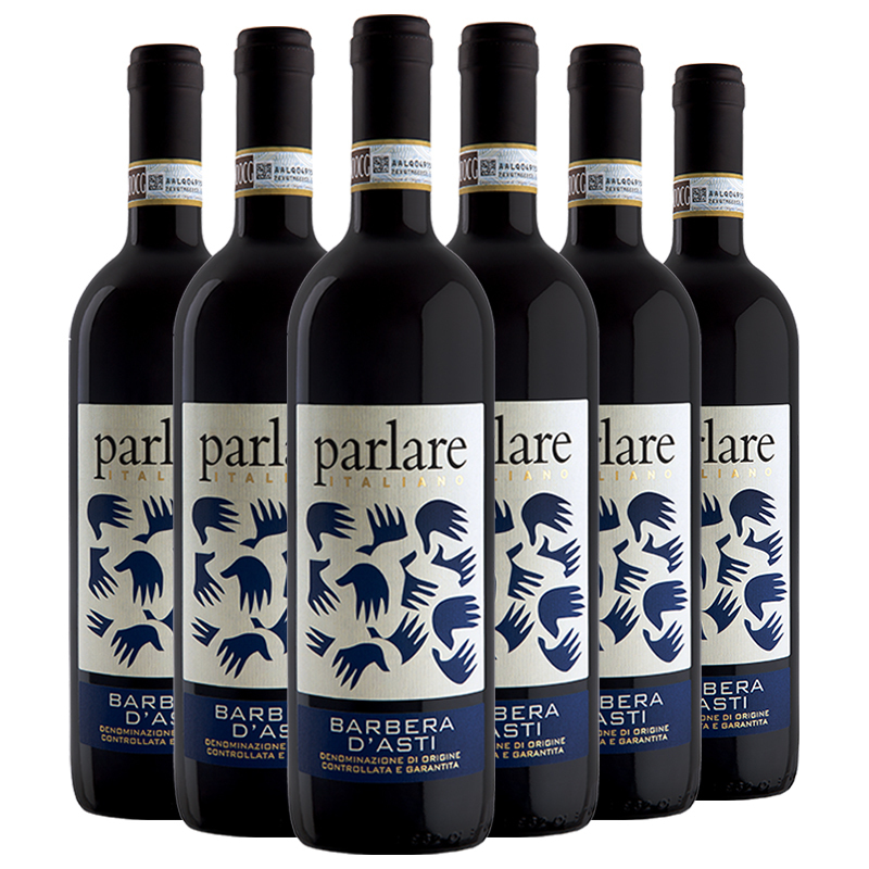 意大利原瓶进口派拉雷巴贝拉迪斯红葡萄酒parlarebarberadasti整箱装