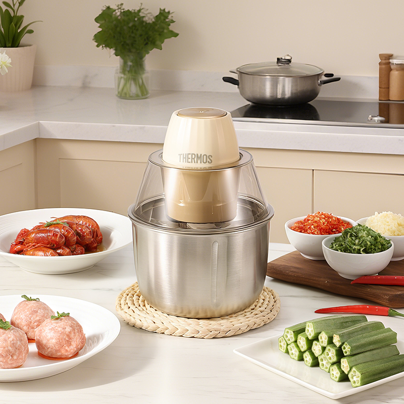 膳魔师不锈钢绞肉机1.8升一键操作强劲耐用多功能设计高清大图