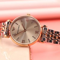 阿玛尼(Emporio Armani)手表钢制表带时尚休闲简约石英女士腕表AR1840