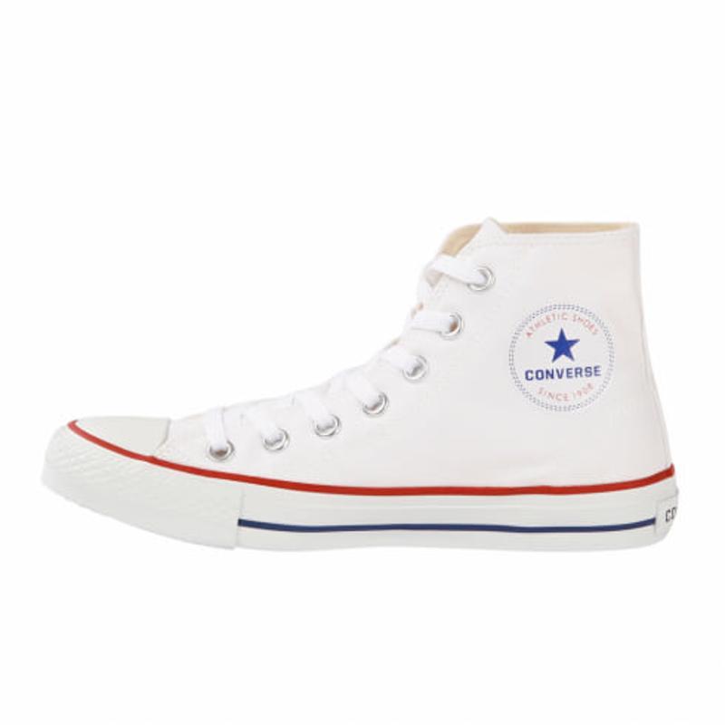 匡威(CONVERSE)高帮帆布橡胶底休闲鞋男鞋白色经典校园风运动鞋