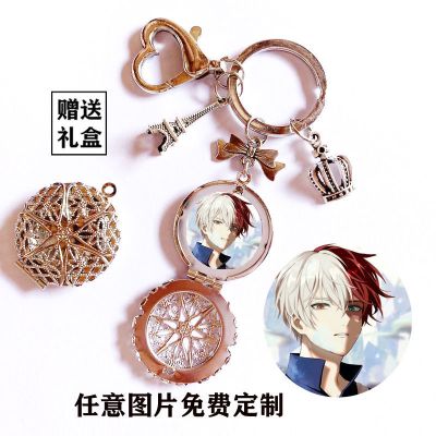 编号1 单面相盒钥匙扣 动漫我的英雄学院周边轰焦冻绿谷出久爆豪胜己钥匙扣可爱书包挂件