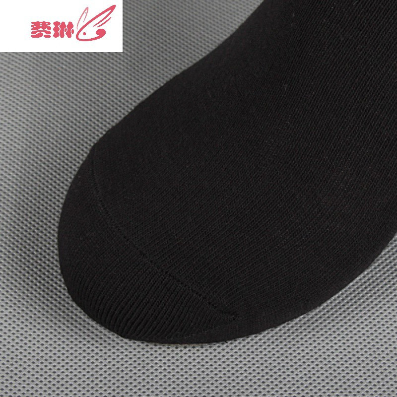 黑色袜子男夏季纯黑短袜薄袜棉袜短筒薄款短款男袜男士低帮夏费琳