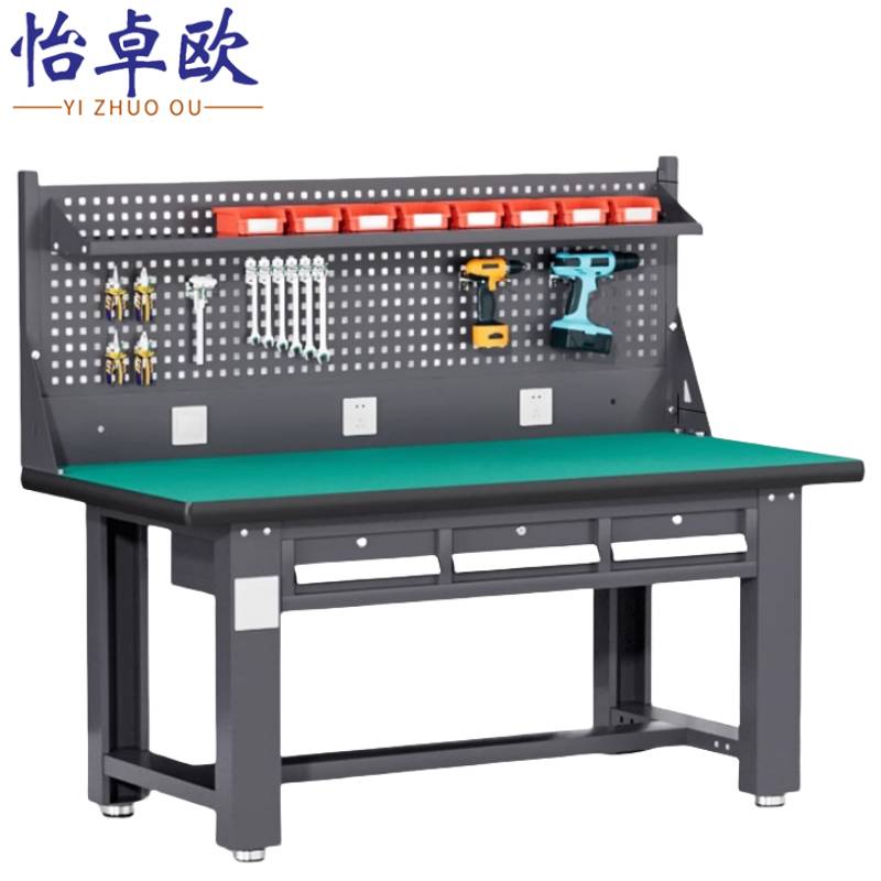 怡卓欧 工作桌1.2米+平二抽张