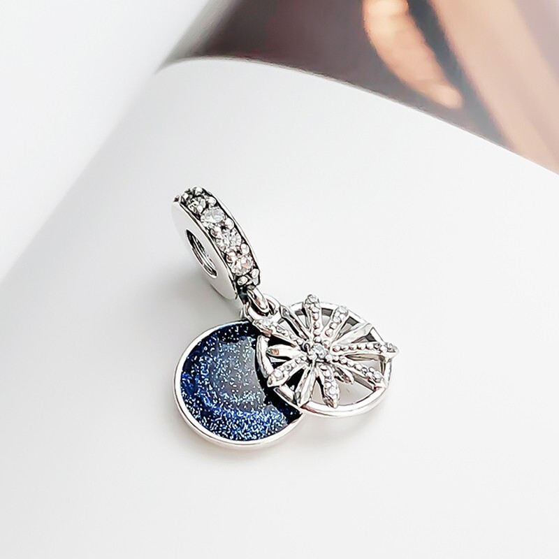 PANDORA潘多拉 925银串饰耀目心愿串珠吊坠 797531CZ